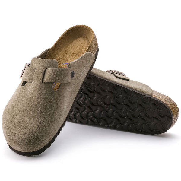 BIRKENSTOCK Boston Suede Taupe トープ Boston | Soft Footbed | Suede | Taupe – Birkenstock Midtown
