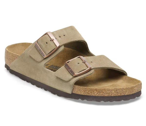 Birkenstock Arizona Suede Taupe - Classic Two-Strap Sandal  display picture 1