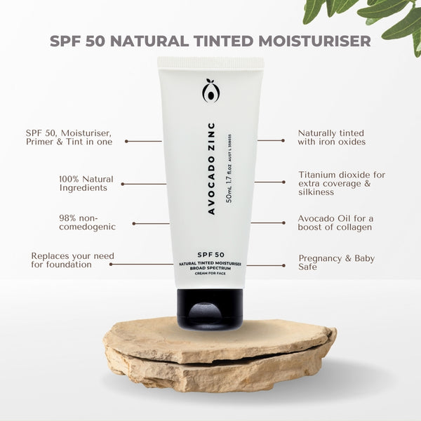 Natural Tinted Moisturizer SPF 50 Heritage Goods and Supply