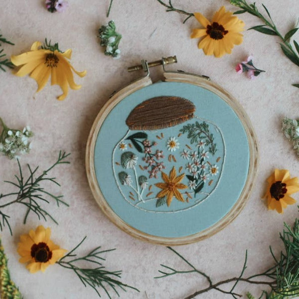 Jar Full Of Joy Embroidery Kit