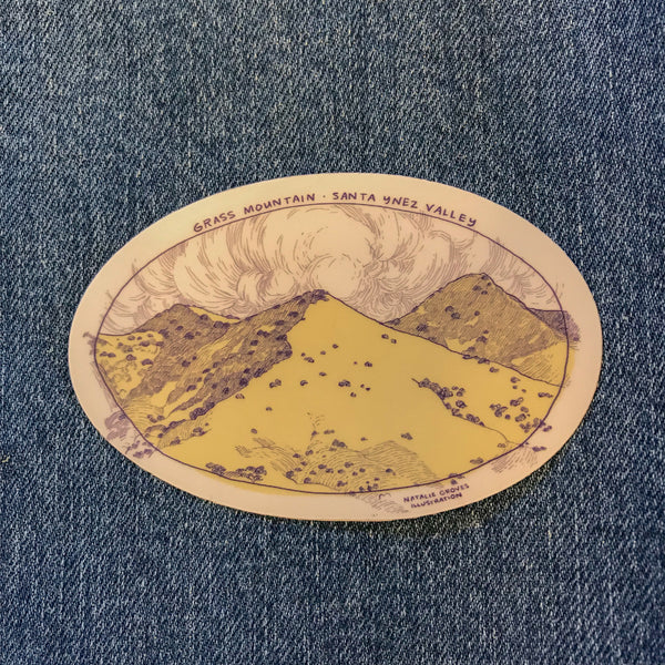 Grass Mountain Santa Ynez Valley Stickers