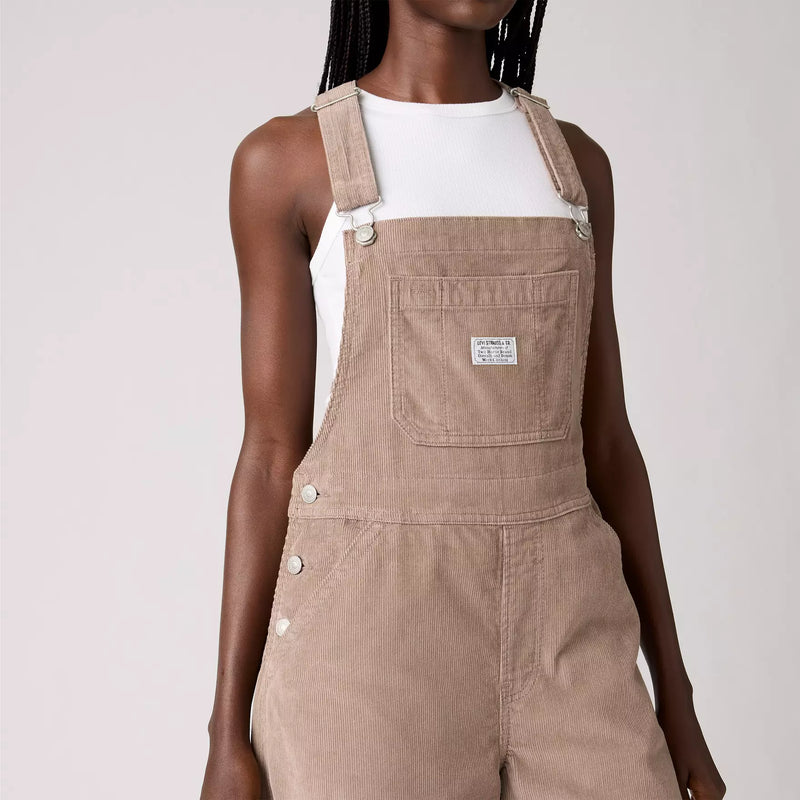 Xl Corduroy Overalls - Taupe Gray