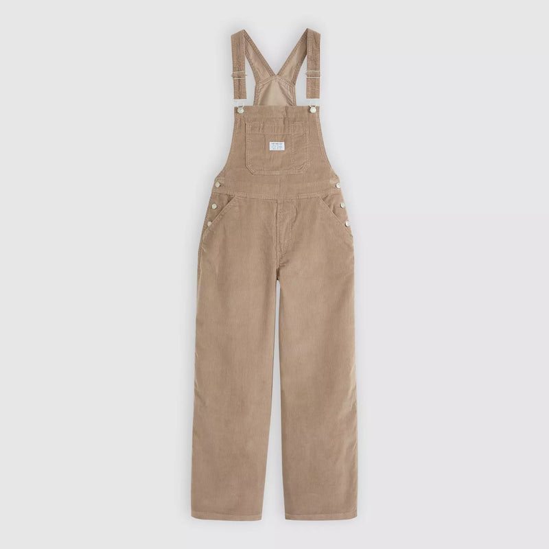 Xl Corduroy Overalls - Taupe Gray