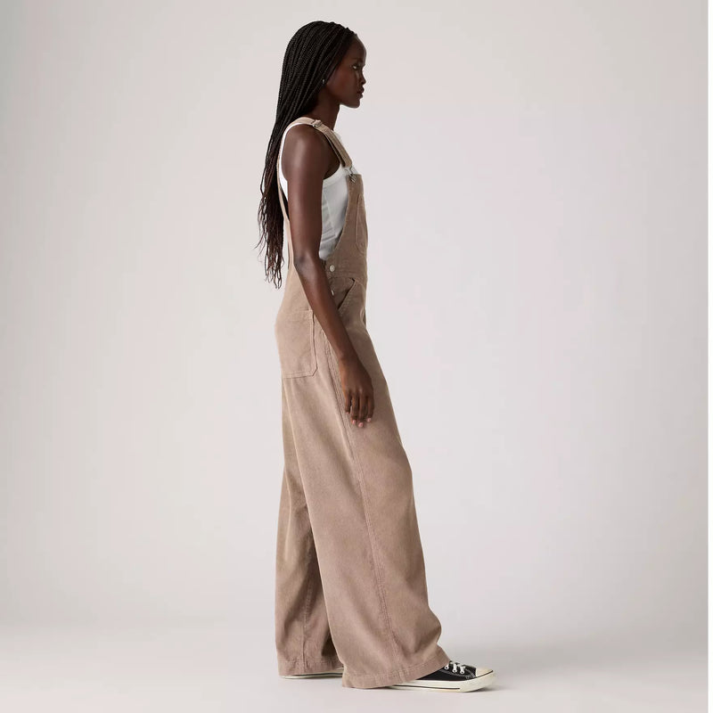 Xl Corduroy Overalls - Taupe Gray
