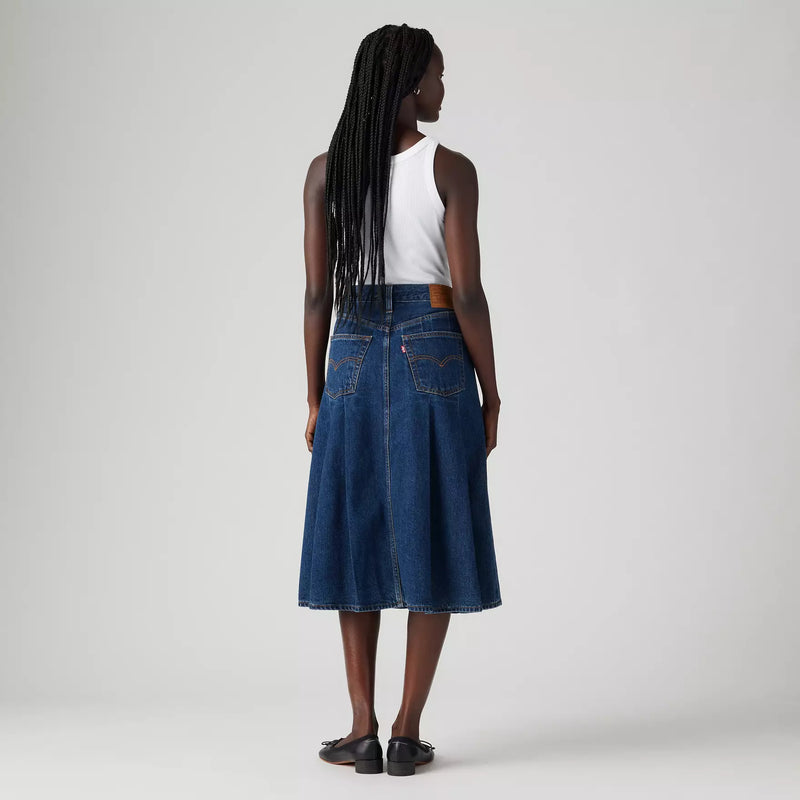 Pleated Midi Skirt