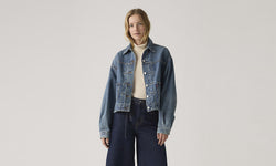 Balloon Sleeve Trucker Jacket