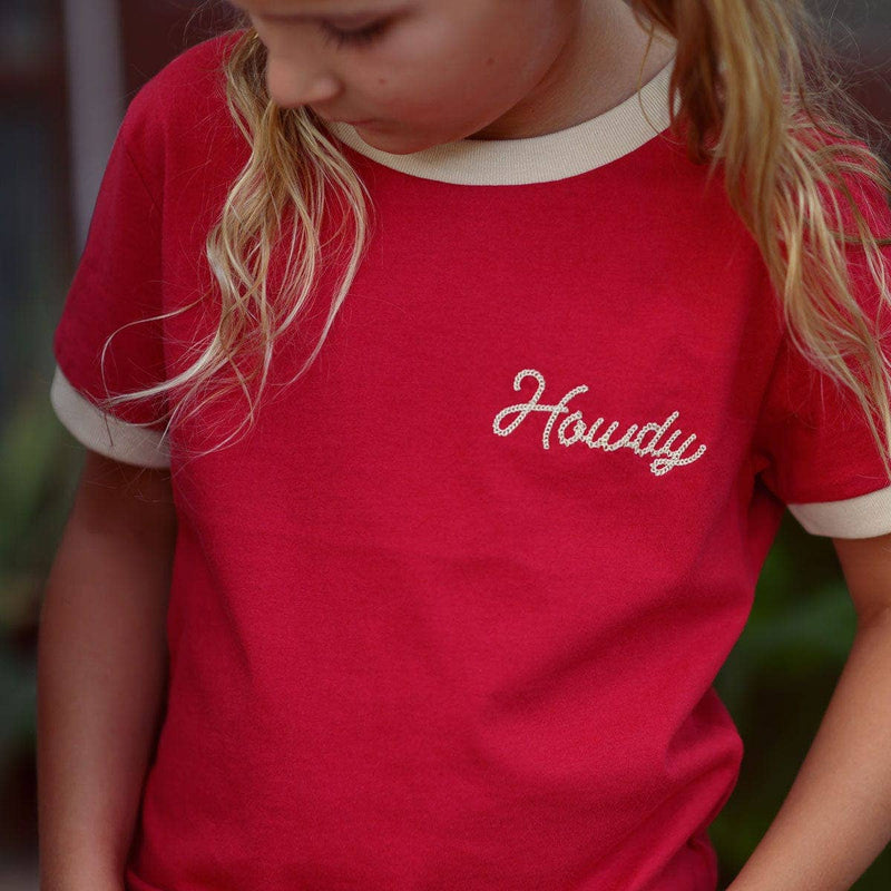 Howdy Vintage Ringer Child Shirt