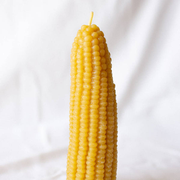 Beeswax Corn Candle