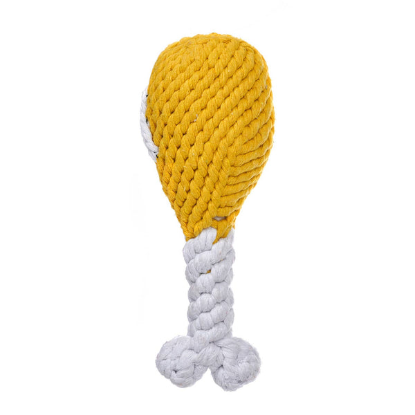 Chicken Drumstick Rope Dog Toy