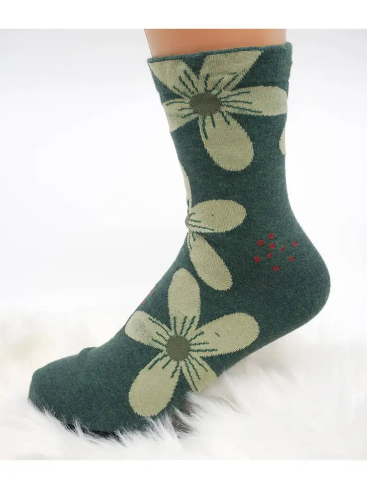 Floral Cotton Socks