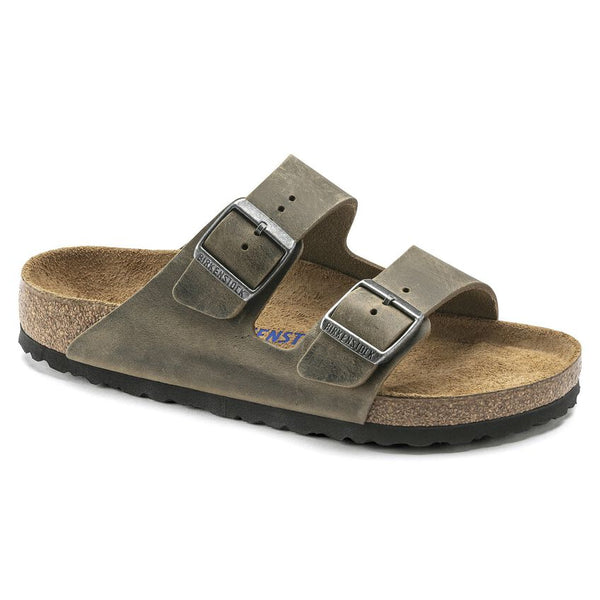 Birkenstock Arizona Oiled Leather - Faded Khaki