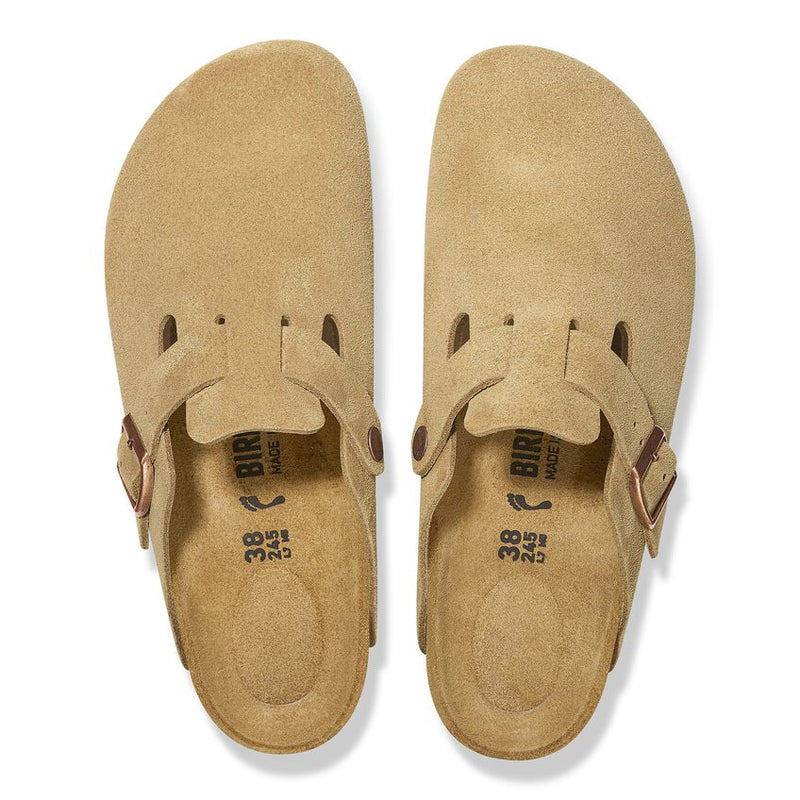 Boston Birkenstock in Latte Cream