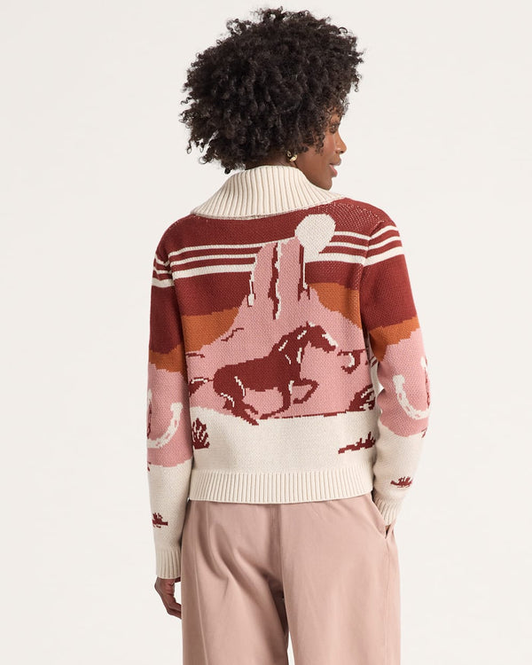 Western Scenic Cardigan