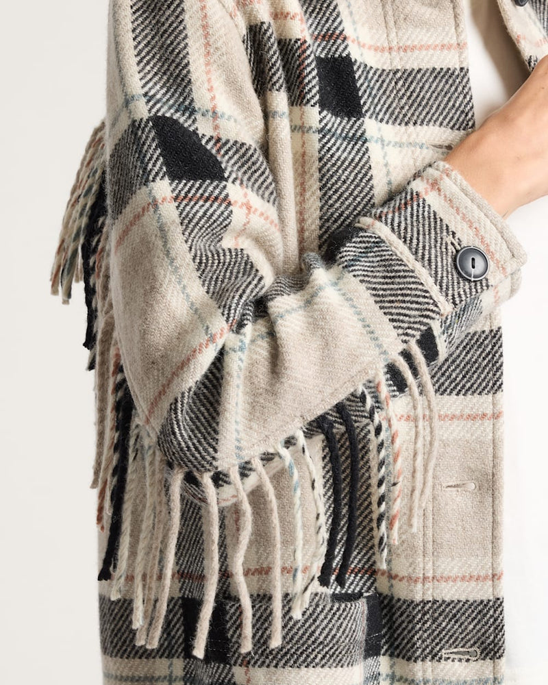 PENDLETON JOLENE WOOL FRINGED JACKET