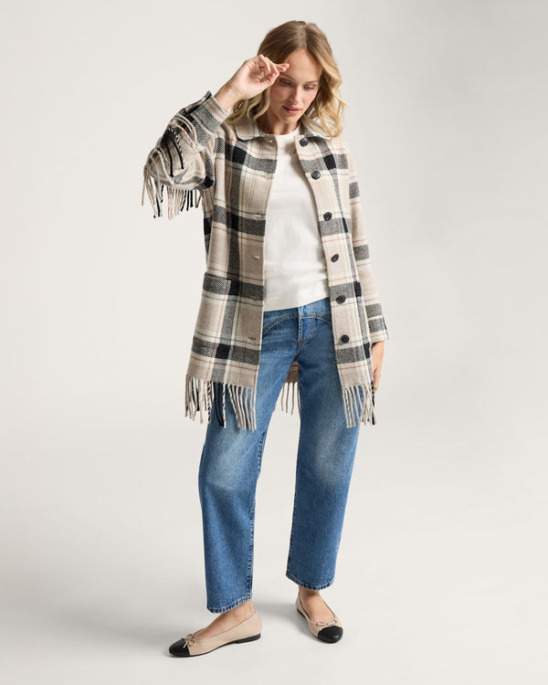 PENDLETON JOLENE WOOL FRINGED JACKET