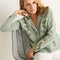 Pendleton Souvenir Cardigan in Seafoam Heather