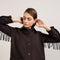 Pendleton | Herringbone Jolene Wool Fringe Jacket