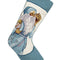 Santa With Shells Needlepoint Stocking