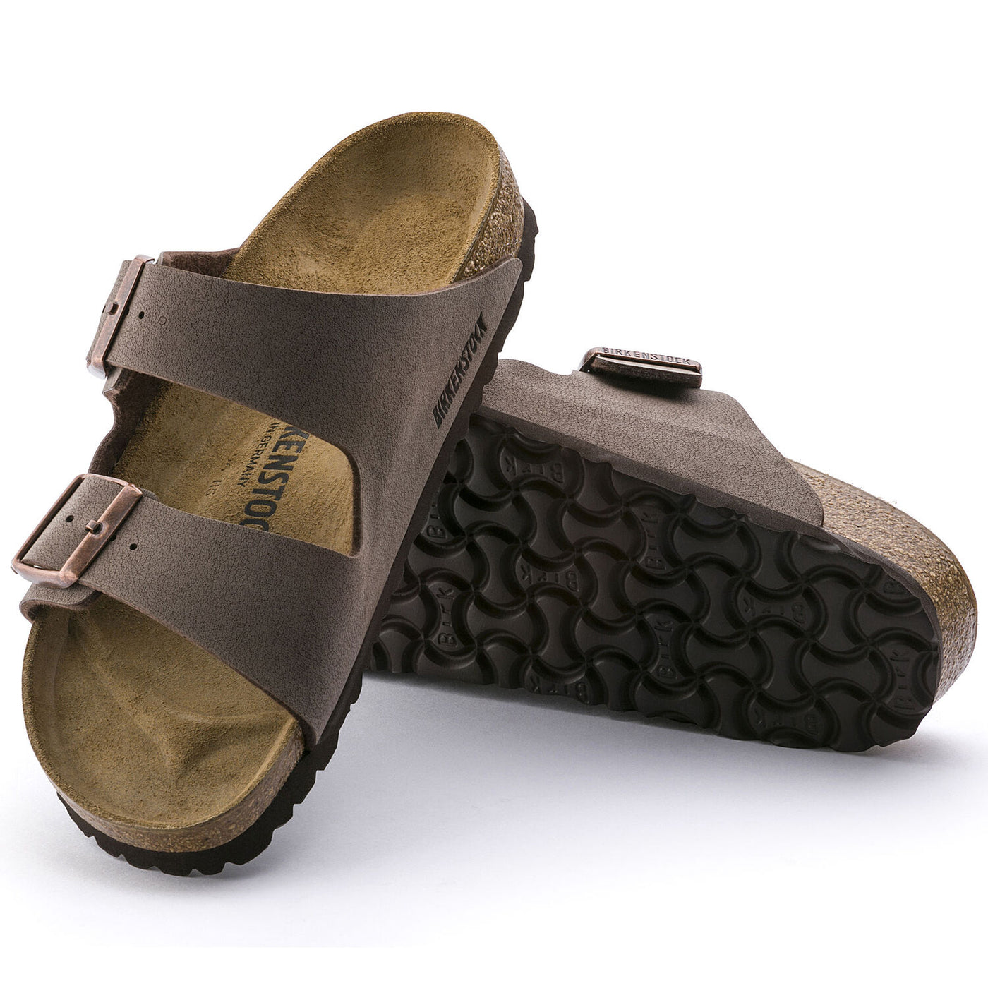Birkenstock Arizona Sandal Mocha Two-Strap Iconic Light Brown EU 44 M11 Reg NWOT Birkenstock Arizona Mocha/Brown Sandals Comfort Leather EU37  main image 3