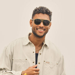 Weston - Matte Olive Green / Brown Bamboo / Brown