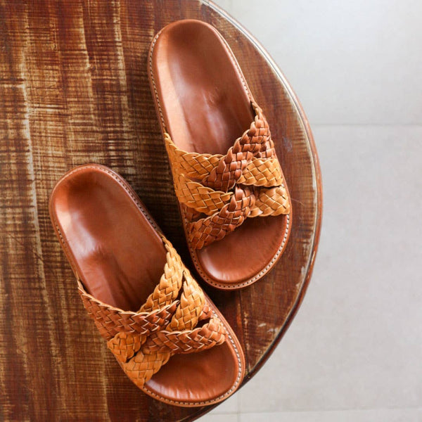 Palma Leather Slide