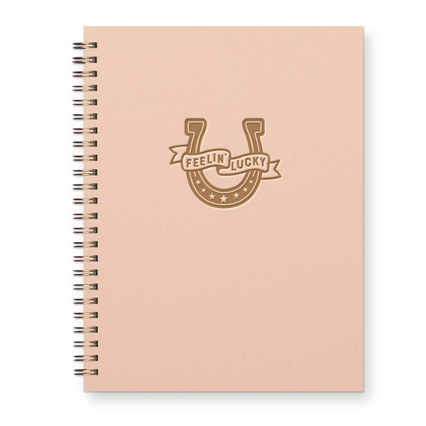 Feeling Lucky Horseshoe Journal: Lined Notebook