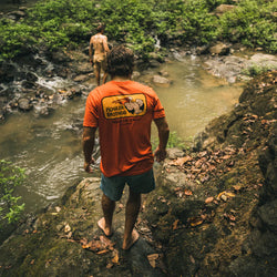 Men's Howler Pelican Badge Orange Tee