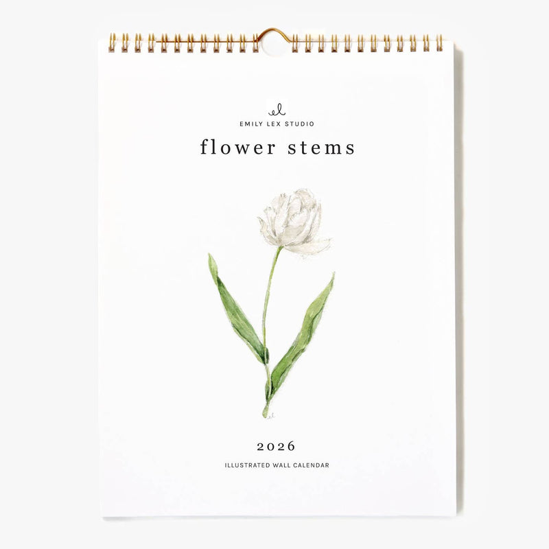 2026 Flower Stems Calendar