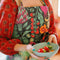 Organic Cotton Apron - Midnight Veggie
