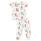 Vintage Cowboys Short Sleeve Loungewear Set
