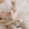 Organic Cotton Muslin Natural Sand Bunny Lovey Blanket