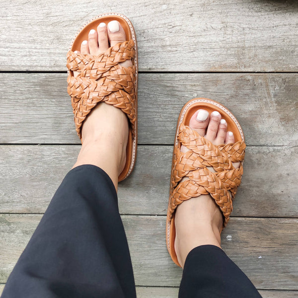 Palma Leather Slide
