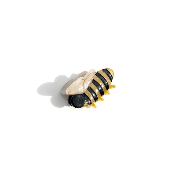 Hand-Painted Mini Bee Claw Hair Clip
