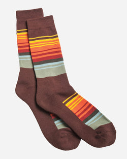 National Park Stripe Crew Sock