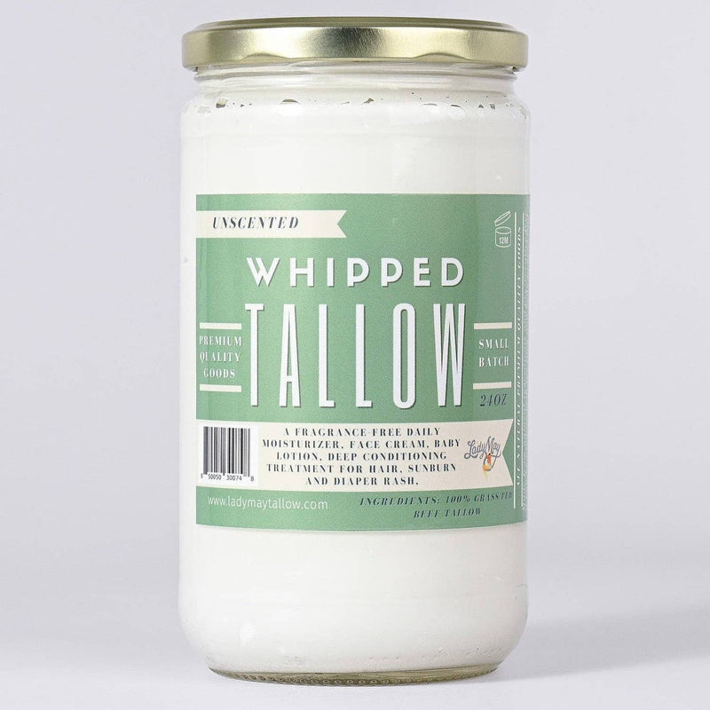 Unscented Tallow Whipped Body Butter