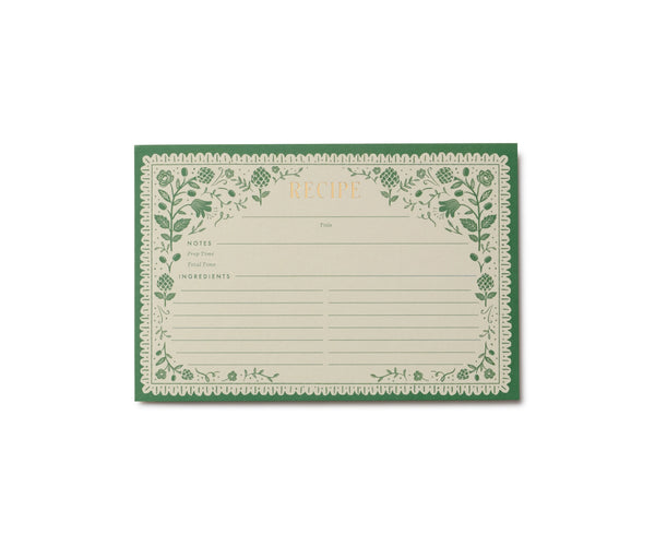 Artichoke Recipe Cards - Set of 12
