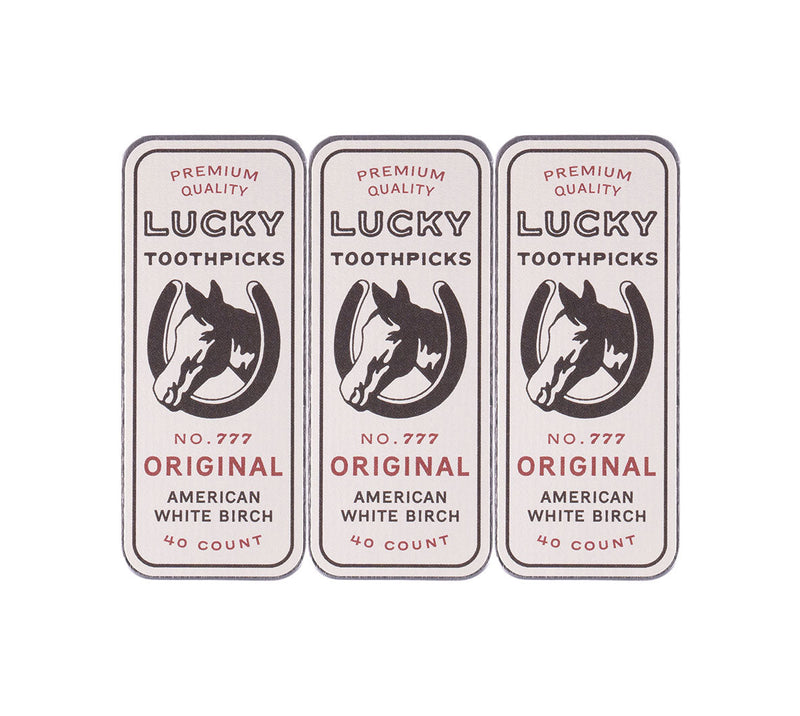 Lucky Toothpicks - Original White Birch