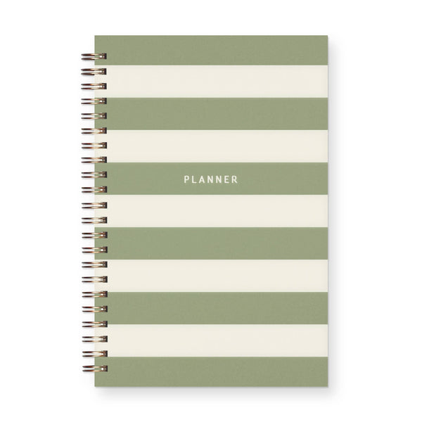 Striped Undated Weekly Planner Journal