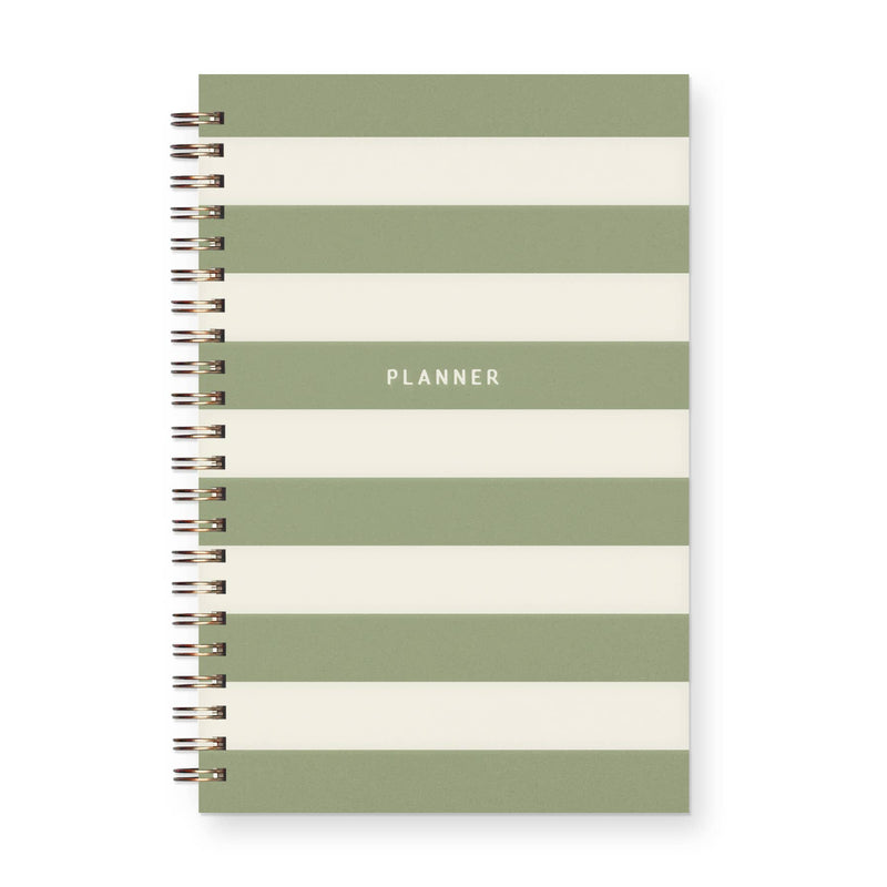 Striped Undated Weekly Planner Journal