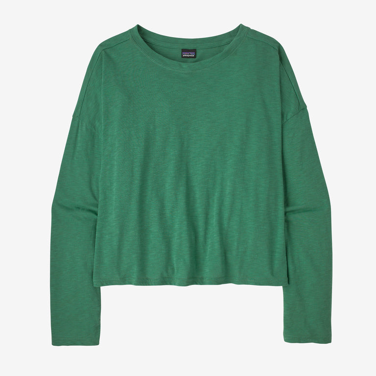 Patagonia Women's Long-Sleeved Mainstay Top in Gather Green
