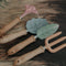 Kids Garden Tool Set — 4-Piece Colorful Wooden Hand Tools