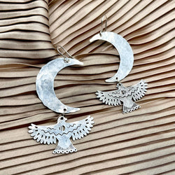 Handmade Night Wing Earrings