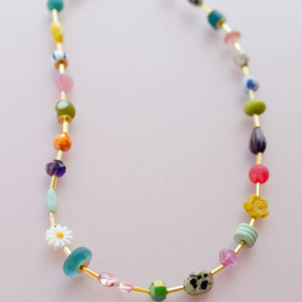 Colorful Beaded Eclectic Necklace