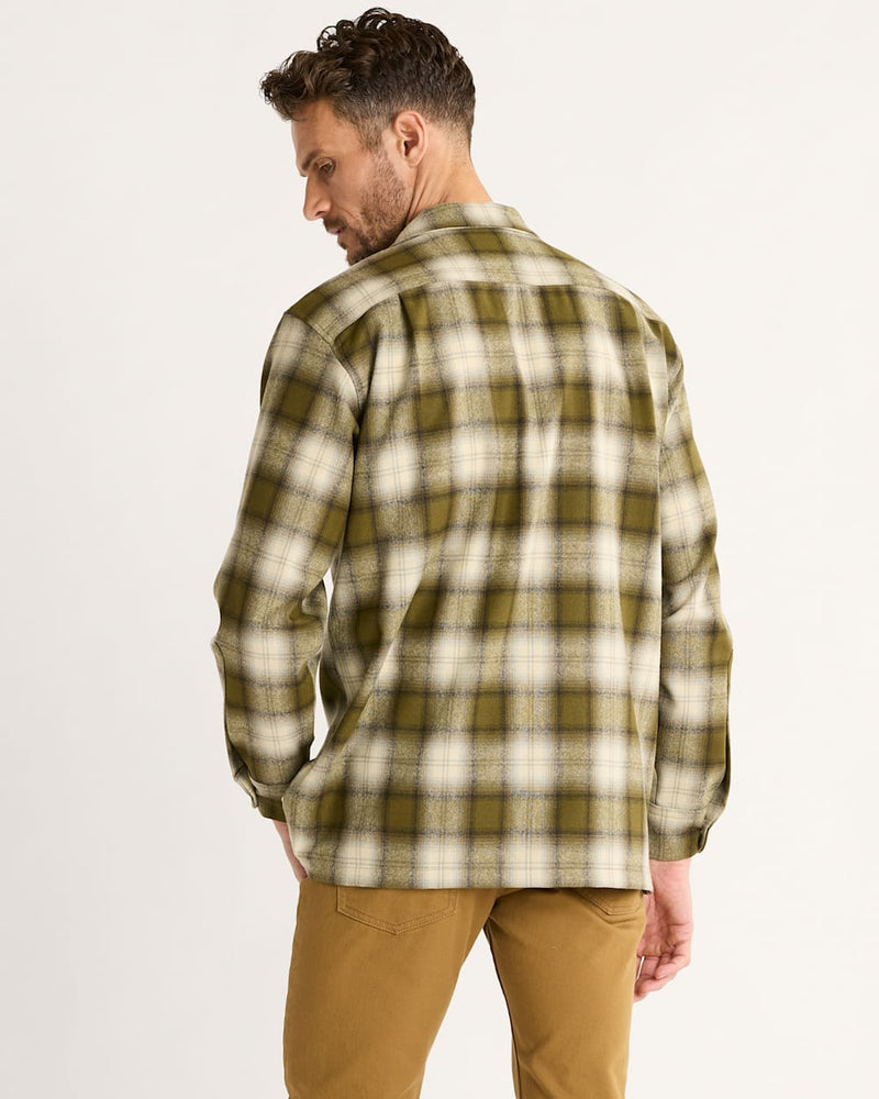 Pendleton Board Shirt - TALL Olive Plaid