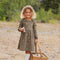 Frill Collar Dress- Lichen Mushrooms