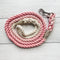 Organic Cotton Baby Pink Dog Leash