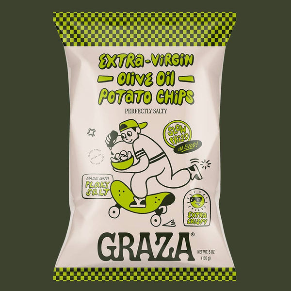 Graza's Perfectly Salty Chips Fried in Evoo