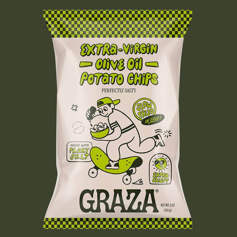 Graza's Perfectly Salty Chips Fried in Evoo
