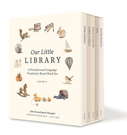 Our Little Library: A Foundational Language Vocabulary Board Book Set
