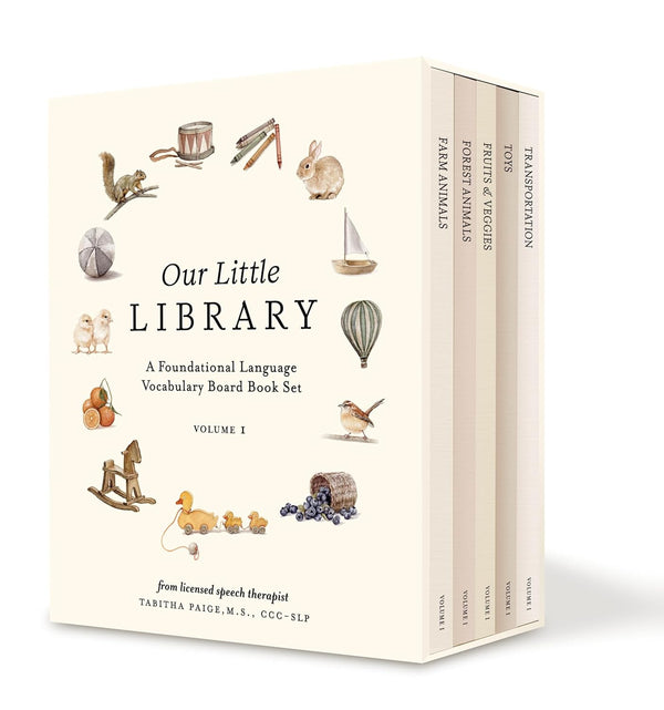 Our Little Library: A Foundational Language Vocabulary Board Book Set